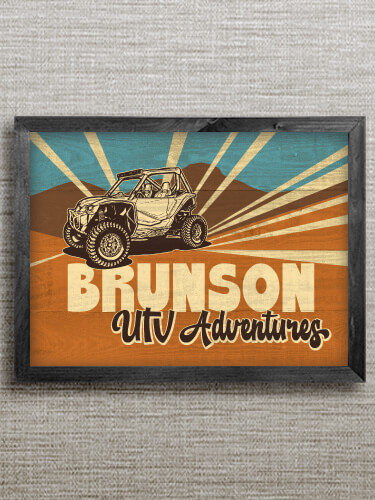 UTV Adventures Black Framed Wall Art 16.5 x 12.5