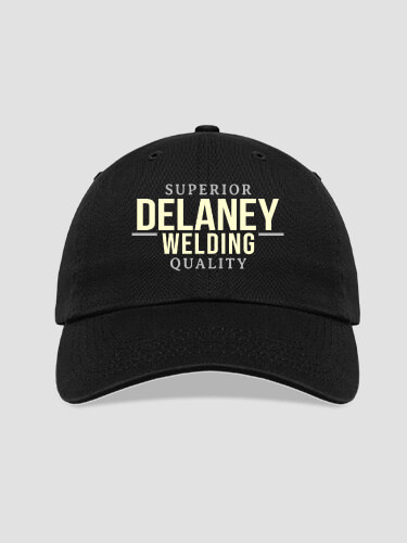 Welding Black Embroidered Hat