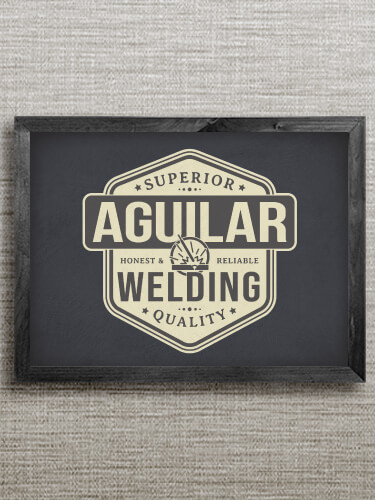 Welding Black Framed Wall Art 16.5 x 12.5