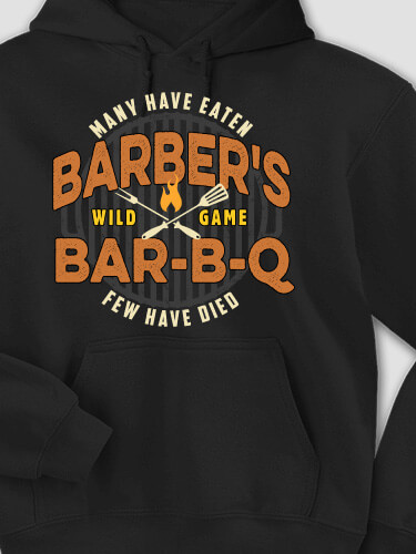 Wild Game Few Have Died BBQ Black Adult Hooded Sweatshirt