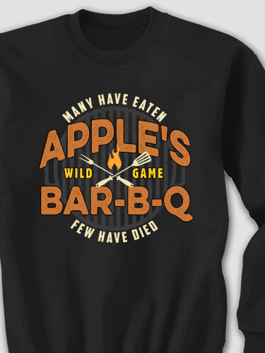 Wild Game Few Have Died BBQ Black Adult Sweatshirt