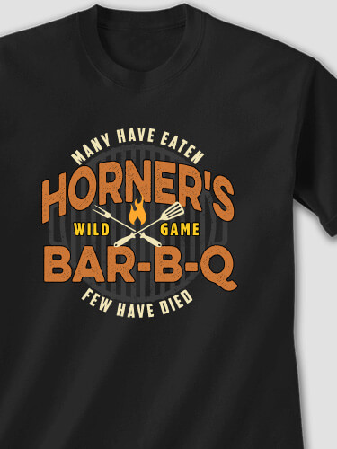 Wild Game Few Have Died BBQ Black Adult T-Shirt