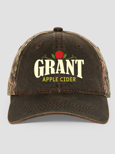 Apple Cider Brown/Camo Embroidered 2-Tone Camo Hat
