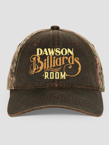 Billiards Room Brown/Camo Embroidered 2-Tone Camo Hat