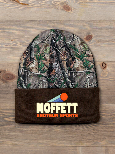 Shotgun Sports Brown/Camo Embroidered 2-Tone Camo Cuffed Beanie