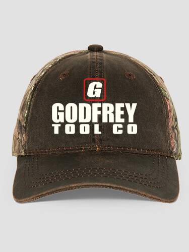 Tool Company Brown/Camo Embroidered 2-Tone Camo Hat