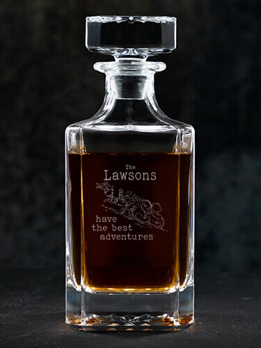 Best Adventures Clear Whiskey Decanter - Engraved