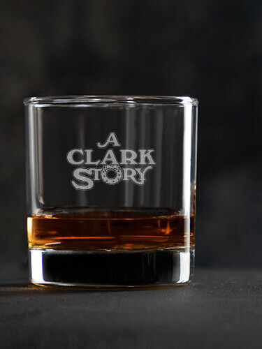 Christmas Story Clear Rocks Glass - Engraved (single)