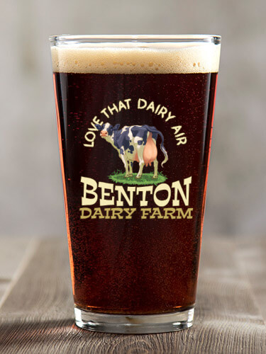 Dairy Air Clear Pint Glass - Color Printed (single)