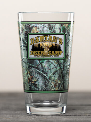 Clear Deer Camp Personalized pint-glass-special-edition 