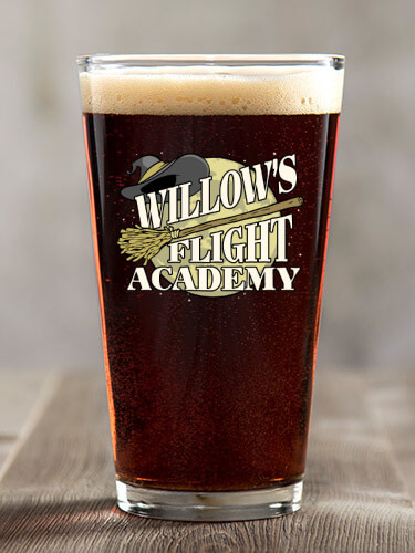 Flight Academy Clear Pint Glass - Color Printed (single)