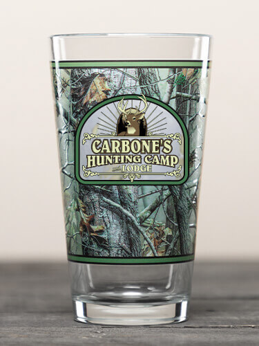 Clear Hunting Camp Personalized pint-glass-special-edition 