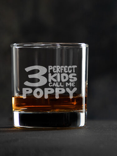 Perfect Kids Clear Rocks Glass - Engraved (single)