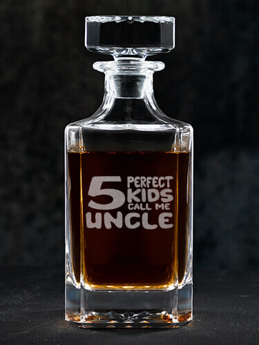 Perfect Kids Clear Whiskey Decanter - Engraved