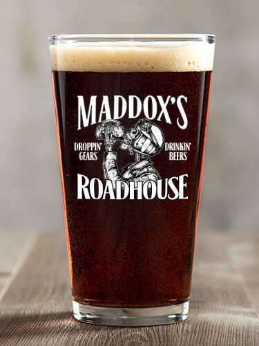 Roadhouse Clear Pint Glass - Color Printed (single)