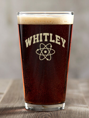 Clear Science Personalized pint-glass-color 