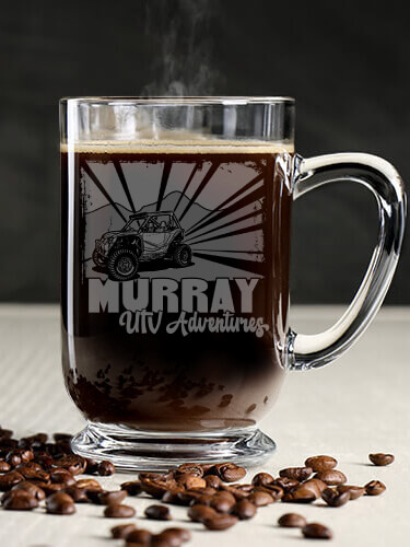 UTV Adventures Clear Coffee Mug - Engraved (single)