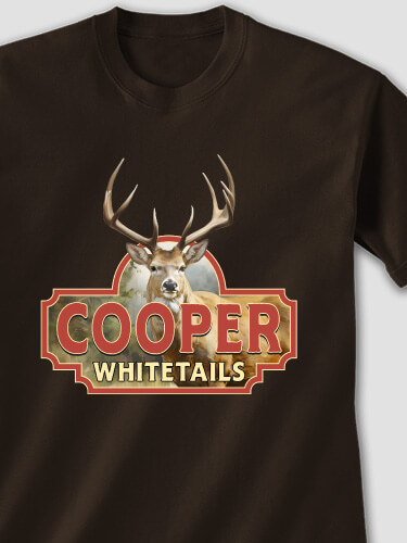 Whitetails Dark Chocolate Adult T-Shirt