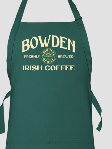 Irish Coffee Dark Green Apron