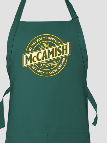 Perfectly Irish Dark Green Apron