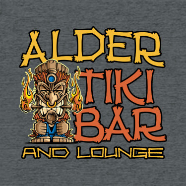 Dark Heather Tiki Bar Personalized default 