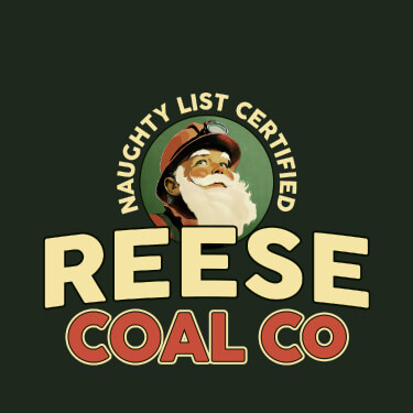 Forest Green Christmas Coal Company Personalized default 