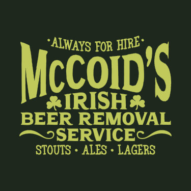 Forest Green Irish Beer Removal Service Personalized default 