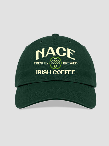 Irish Coffee Forest Green Embroidered Hat