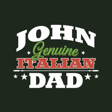 Forest Green Italian Dad Personalized default 