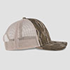 Deer Hunting Camp Mossy Oak Original Bottomland Camo/Tan Structured Trucker Hat with Patch G2 Thumbnail