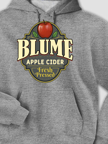 Apple Cider Graphite Heather Adult Hooded Sweatshirt
