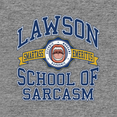 Graphite Heather School Of Sarcasm Personalized T-Shirts 