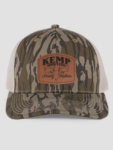 Hunting Family Tradition Mossy Oak Original Bottomland Camo/Tan Structured Trucker Hat with Patch