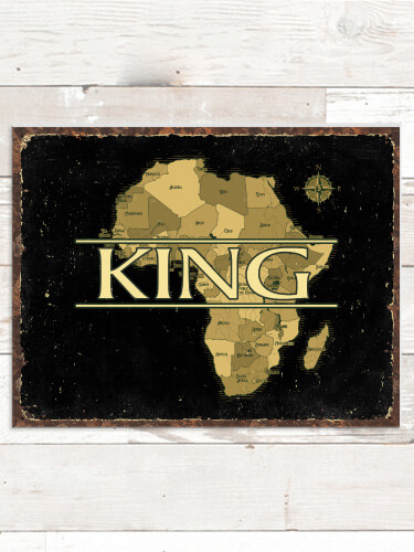 African Heritage NA Tin Sign 16 x 12.5