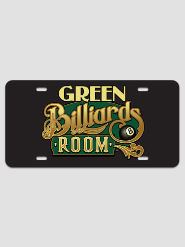 Billiards Room NA License Plate