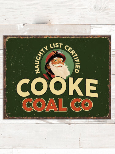 Christmas Coal Company NA Tin Sign 16 x 12.5