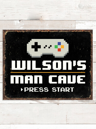 Gamer Man Cave NA Tin Sign 16 x 12.5