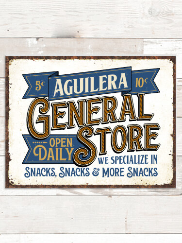 General Store NA Tin Sign 16 x 12.5