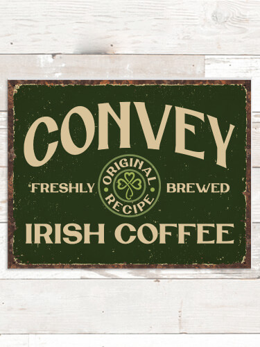 Irish Coffee NA Tin Sign 16 x 12.5