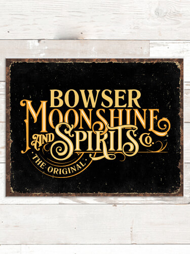 Moonshine and Spirits NA Tin Sign 16 x 12.5