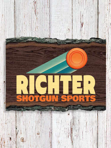 Shotgun Sports NA Faux Sliced Log Plaque