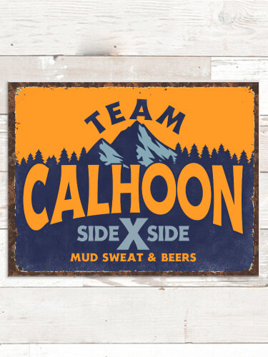 Team Side By Side NA Tin Sign 16 x 12.5