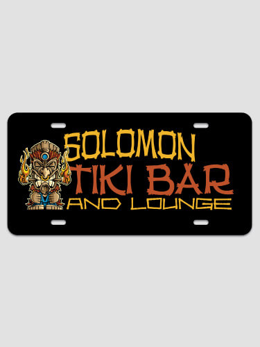 Tiki Bar NA License Plate