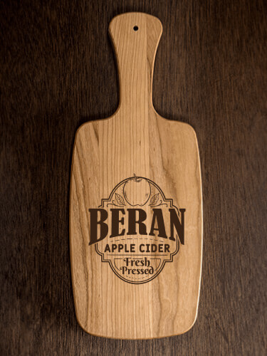 Apple Cider Natural Cherry Cherry Wood Cheese Board - Engraved
