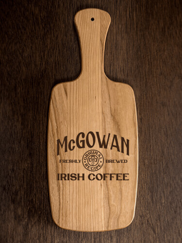 Irish Coffee Natural Cherry Cherry Wood Cheese Board - Engraved