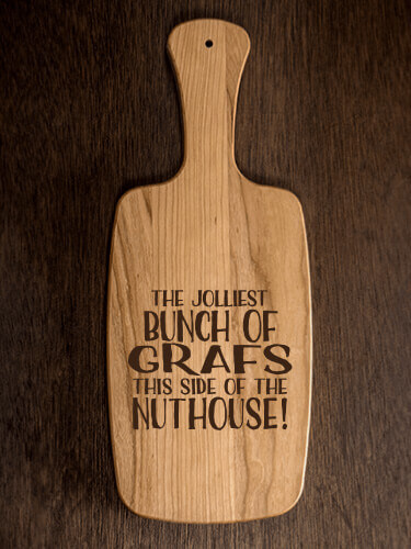 Jolliest Bunch Natural Cherry Cherry Wood Cheese Board - Engraved