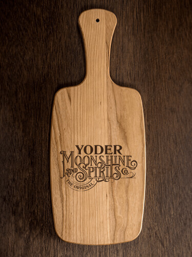 Moonshine and Spirits Natural Cherry Cherry Wood Cheese Board - Engraved