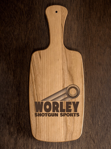 Shotgun Sports Natural Cherry Cherry Wood Cheese Board - Engraved