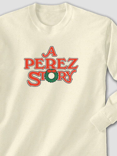 Christmas Story Natural Adult Long Sleeve