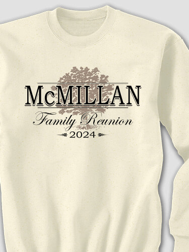 Classic Family Reunion Natural Adult Sweatshirt